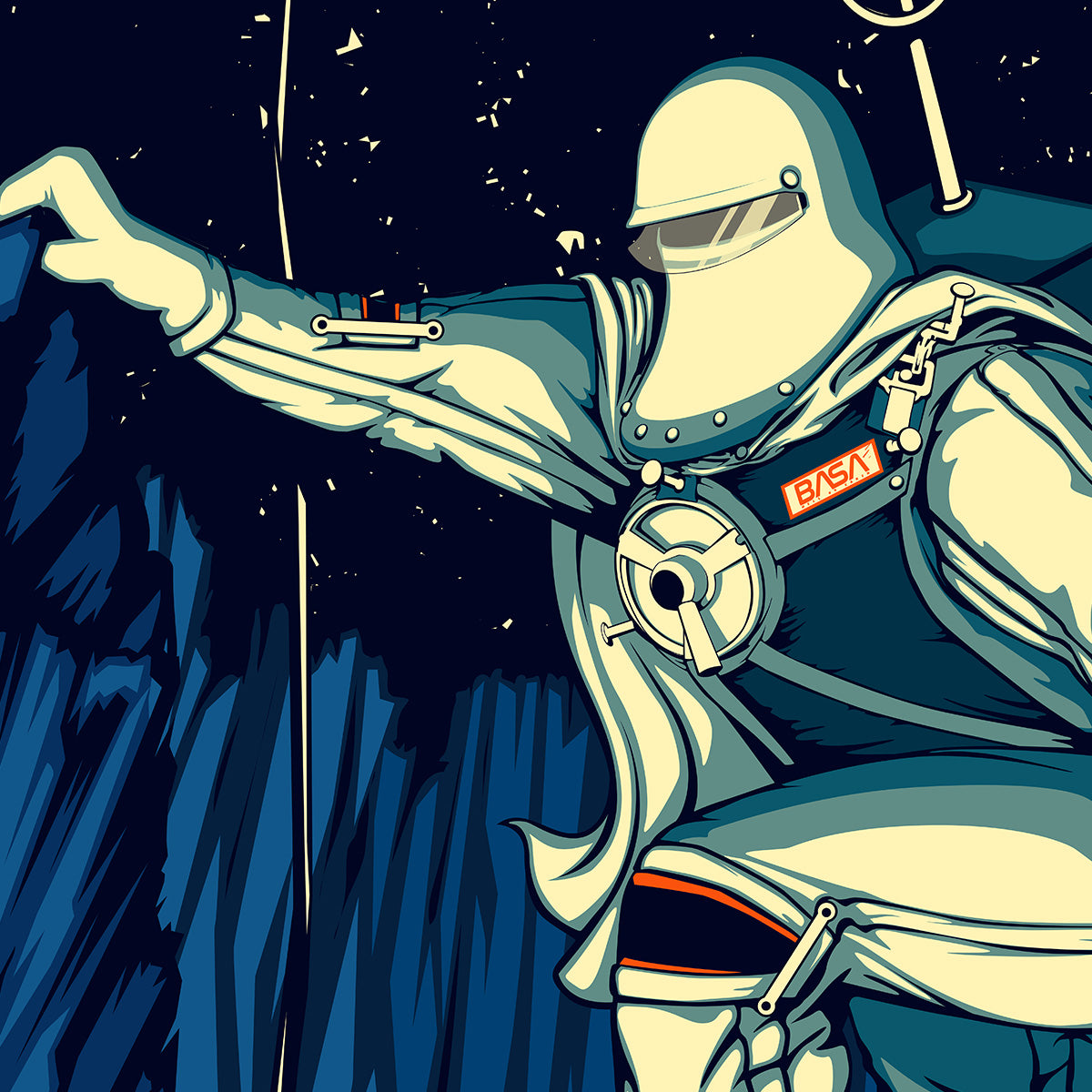 The BASA Moon Landing Poster