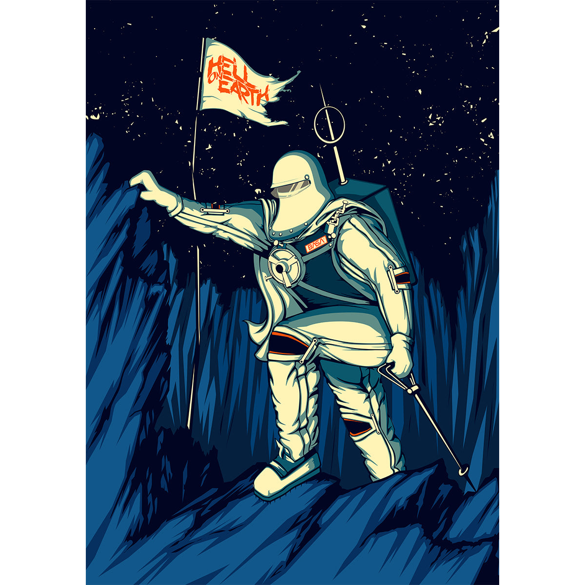 The BASA Moon Landing Poster