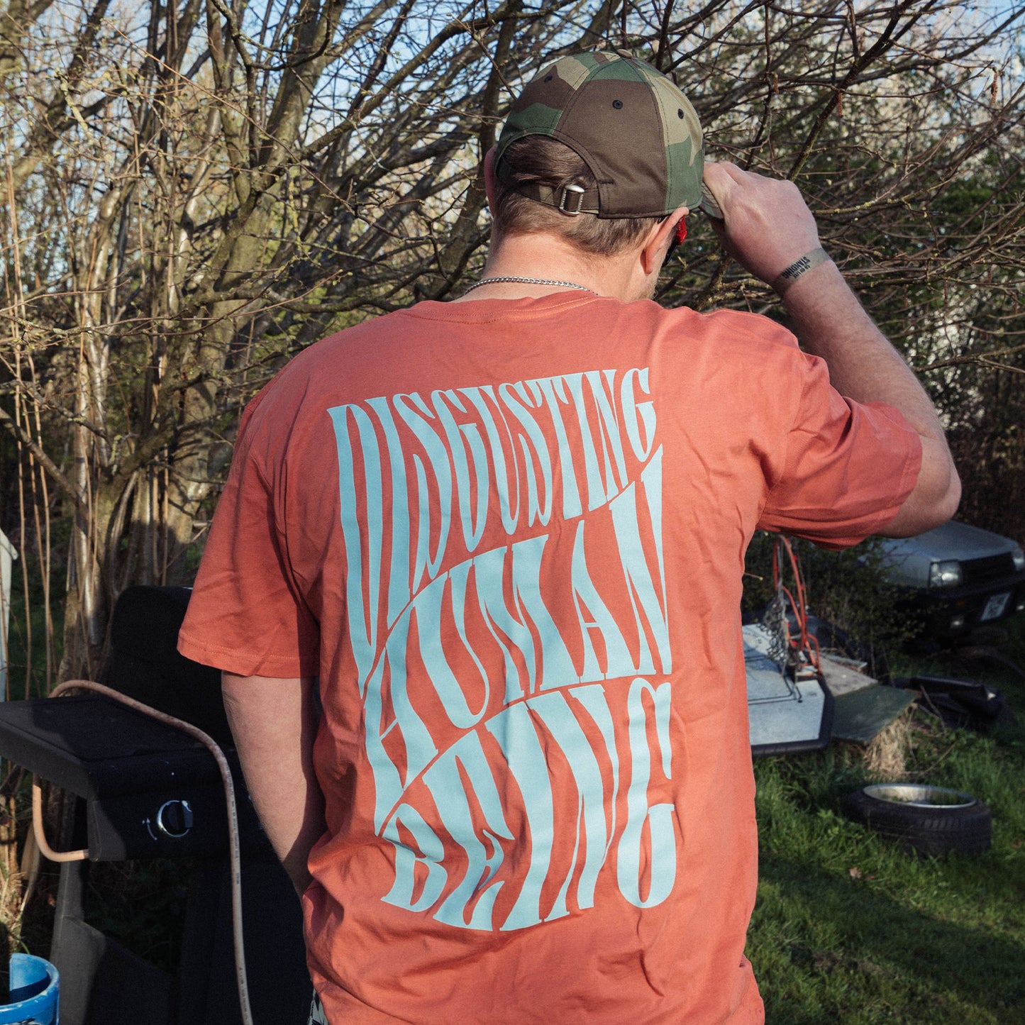Disgusting Human Being T-Shirt (Coral)