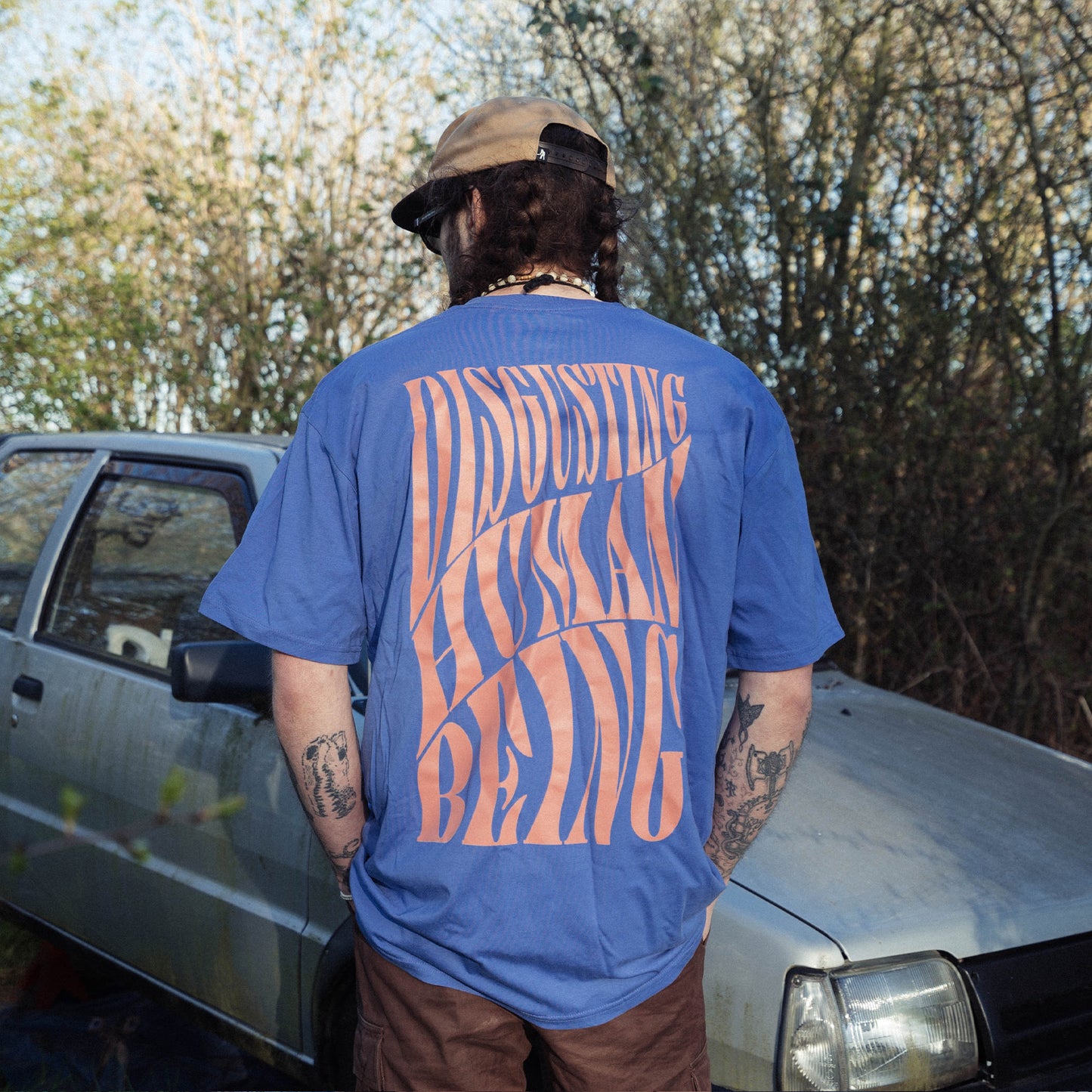 Disgusting Human Being T-Shirt (Blueish)