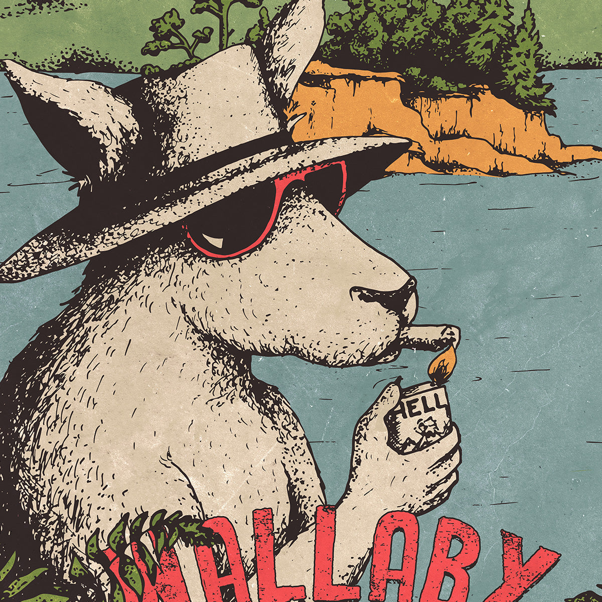 Wallaby Island Poster