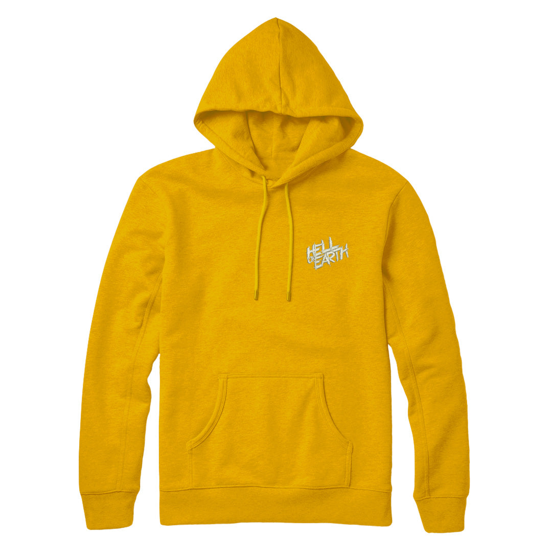 Embroidered Mustard Hoodie